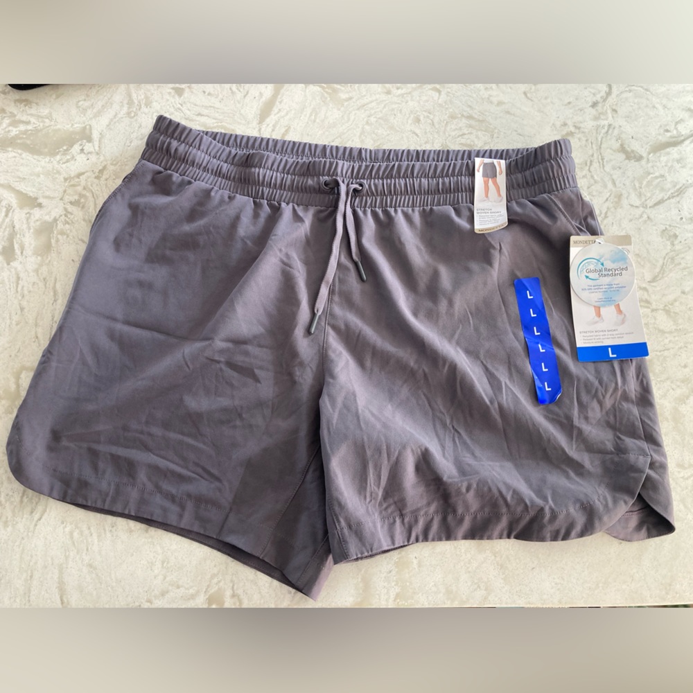 Mondetta exercise shorts with tags, color: periwinkle, size: large